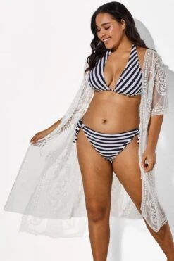 White Sexy Waves Embroidery Cover Up -Maraluxe Swimwear Shop b cscu004 2