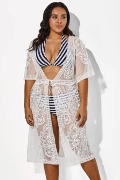 White Sexy Waves Embroidery Cover Up -Maraluxe Swimwear Shop b cscu004 4