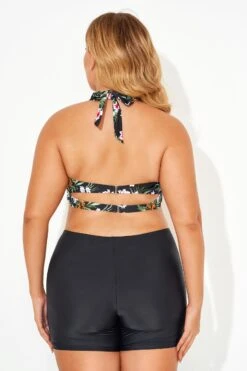 Flower Printed Women V-neck Bikini Top -Maraluxe Swimwear Shop b debk005001t 3