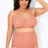 Wave Pattern Halter High Waist Bikini Top -Maraluxe Swimwear Shop b debk005006 1