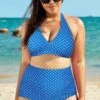 Blue Polka Dot Halter Bikini Top 1 Blue Polka Dot Halter Bikini Top -Maraluxe Swimwear Shop b debk005007 33