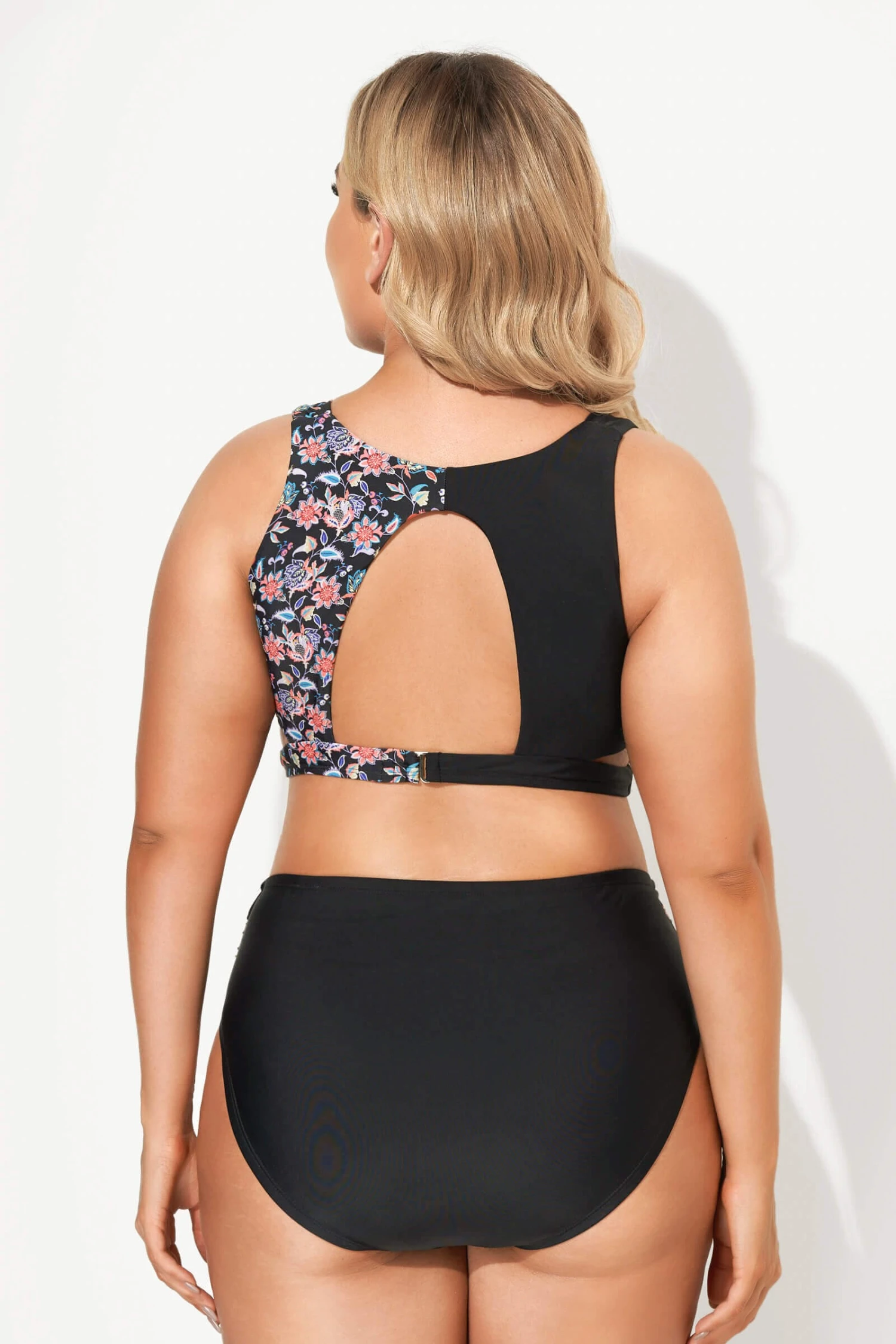 Floral Printed High Waist Mesh Bikini Set 4 Floral Printed High Waist Mesh Bikini Set - Image 2