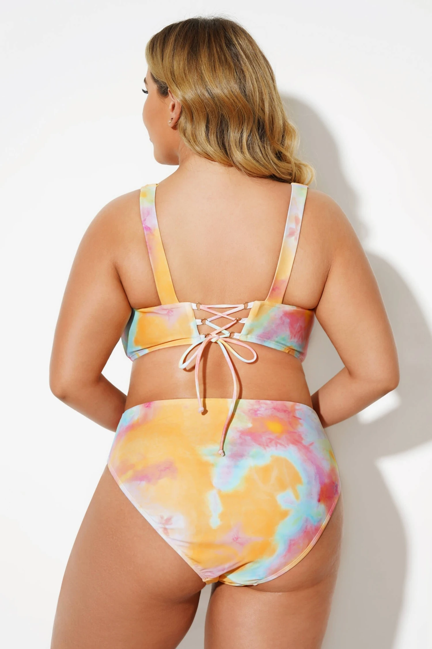 Tie Dye Scoopneck Fashion Lady Bikini Set 4 Tie Dye Scoopneck Fashion Lady Bikini Set - Image 2