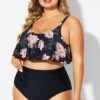 Floral Print Sexy Scoop Neck Bikini Top -Maraluxe Swimwear Shop b debk063011 1 1