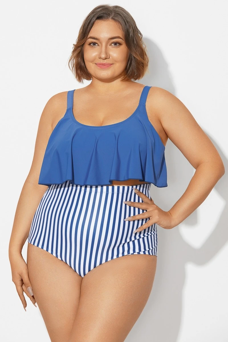 Navy Sexy Scoop Adjustable Straps Bikini Top 5 Navy Sexy Scoop Adjustable Straps Bikini Top - Image 3