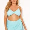 Solid Criss Cross Ruffle Strappy Bikini Top -Maraluxe Swimwear Shop b debk076001 4
