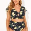 Lemon Flutter Cap Short Sleeve Bikini Top 1 Lemon Flutter Cap Short Sleeve Bikini Top -Maraluxe Swimwear Shop b debk078001 2