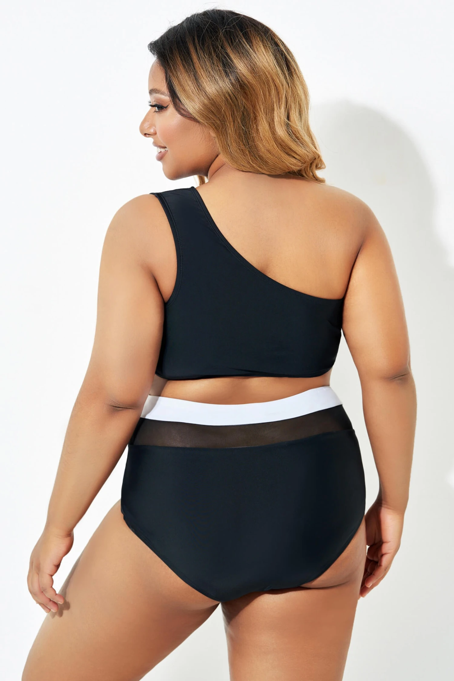 Trendy One Shoulder Bikini Top For Lady 4 Trendy One Shoulder Bikini Top For Lady - Image 2