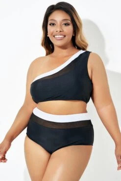 Trendy One Shoulder Bikini Top For Lady 10 Trendy One Shoulder Bikini Top For Lady -Maraluxe Swimwear Shop b debk106001 3