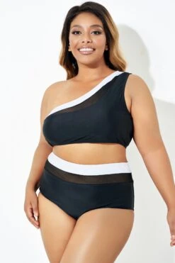 Trendy One Shoulder Bikini Top For Lady 12 Trendy One Shoulder Bikini Top For Lady -Maraluxe Swimwear Shop b debk106001 6