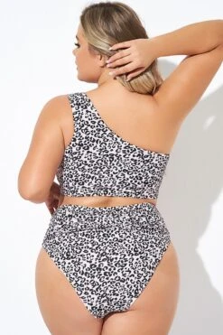Leopard Print One Shoulder Women Bikini Top -Maraluxe Swimwear Shop b debk136001 2