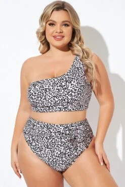 Leopard Print One Shoulder Women Bikini Top -Maraluxe Swimwear Shop b debk136001 3