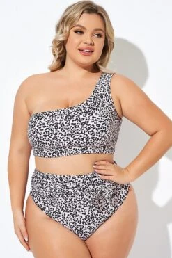 Leopard Print One Shoulder Women Bikini Top -Maraluxe Swimwear Shop b debk136001 4