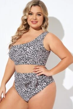 Leopard Print One Shoulder Women Bikini Top -Maraluxe Swimwear Shop b debk136001 6