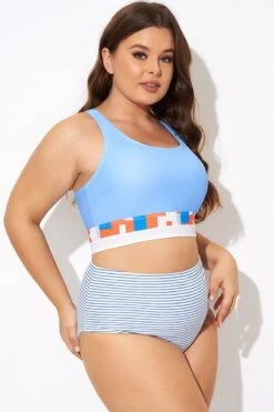 Multi-color Round Neck Racerback Bikini Top -Maraluxe Swimwear Shop b debk138001 6