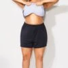 Black Relaxed Fit Swim Short For Lady -Maraluxe Swimwear Shop b debt012001 1