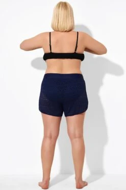 Blue Hollow Out Lace Overlay Swim Bottom -Maraluxe Swimwear Shop b debt014002 3 1