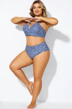 Animal Print High-cut Leg Brief For Lady -Maraluxe Swimwear Shop b debt022004 4