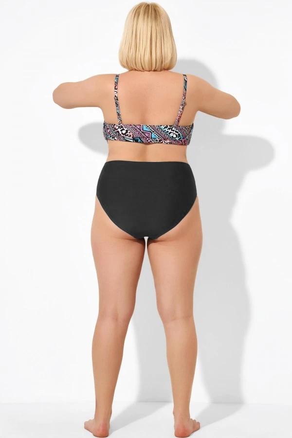 Colorblock Mid Rise Women Swim Bikini Bottom 4 Colorblock Mid Rise Women Swim Bikini Bottom - Image 2