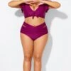 Purple Bandage Sexy Women Beach Brief -Maraluxe Swimwear Shop b debt029003 1