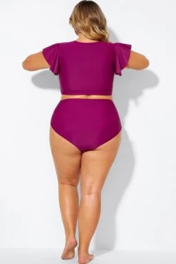 Purple Bandage Sexy Women Beach Brief -Maraluxe Swimwear Shop b debt029003 2