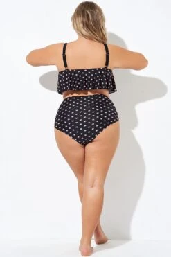 Star Pattern Swim Bikini Bottom -Maraluxe Swimwear Shop b debt040009 2
