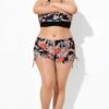 Drawstring Side Flower Printed Swim Shorts -Maraluxe Swimwear Shop b debt043001 1