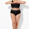 Black Mesh High Waist Bikini Bottom -Maraluxe Swimwear Shop b debt048001 1