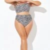Leopard Print Tie Front Swim Shorts Bottoms -Maraluxe Swimwear Shop b debt049003 1