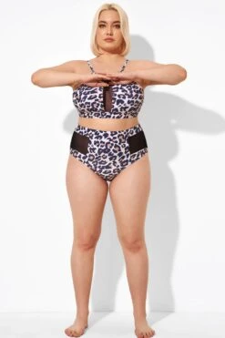 Leopard Mesh High Waisted Swim Bottoms -Maraluxe Swimwear Shop b debt051001 4