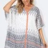 Plunging V-Neck Double Side Slits Cover Up 1 Plunging V-Neck Double Side Slits Cover Up -Maraluxe Swimwear Shop b decu004 1