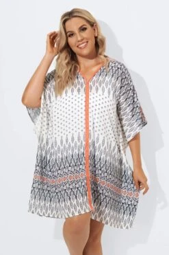 Plunging V-Neck Double Side Slits Cover Up 8 Plunging V-Neck Double Side Slits Cover Up -Maraluxe Swimwear Shop b decu004 3