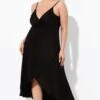 Black Backless Spaghetti Strap Long Cover Up -Maraluxe Swimwear Shop b decu025 1