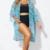 Tide Ripple V-Neck Button Thing Tunic -Maraluxe Swimwear Shop b decu039 1