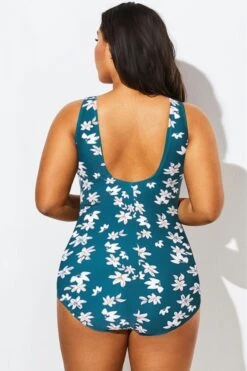 Floral Fully Lined Sport One Piece Swimsuit -Maraluxe Swimwear Shop b deop015004 22