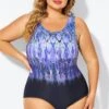 Purple High Neck Tummy Control One Piece Swimsuit -Maraluxe Swimwear Shop b deop021001 1
