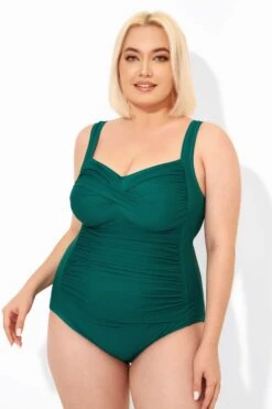 Green Tummy Control Modern One Piece Swimsuit -Maraluxe Swimwear Shop b deop042001 6
