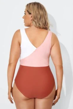 V-Neckline Criss-cross Style One Piece Swimsuits 7 V-Neckline Criss-cross Style One Piece Swimsuits -Maraluxe Swimwear Shop b deop087001 2