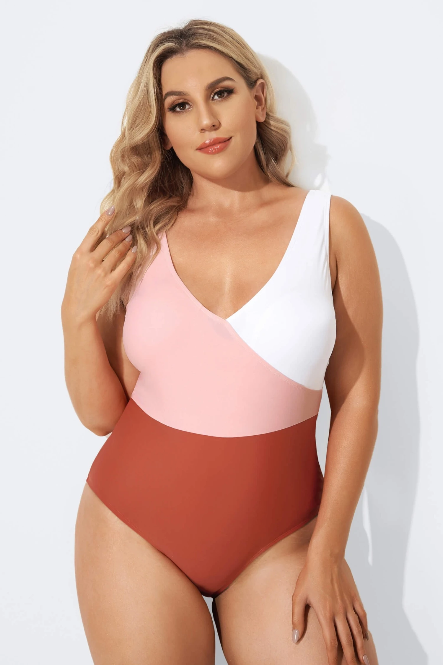 V-Neckline Criss-cross Style One Piece Swimsuits 6 V-Neckline Criss-cross Style One Piece Swimsuits - Image 4