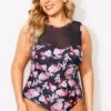 Floral Print Ladder Back One Piece Swimsuit -Maraluxe Swimwear Shop b deop089006 1