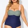 Sweetheart Neck Color Block One Piece Swimsuit -Maraluxe Swimwear Shop b deop097003 1