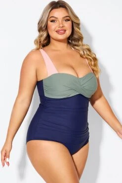 Sweetheart Neck Color Block One Piece Swimsuit 13 Sweetheart Neck Color Block One Piece Swimsuit -Maraluxe Swimwear Shop b deop097003 6