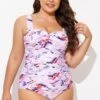 Pink Sweetheart Neckline Tie Dye One Piece Swimsuit -Maraluxe Swimwear Shop b deop097005 1