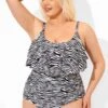 Zebra Print Scoopneck Sexy One Piece Swimsuit -Maraluxe Swimwear Shop b deop109001 1