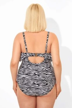Zebra Print Scoopneck Sexy One Piece Swimsuit 10 Zebra Print Scoopneck Sexy One Piece Swimsuit -Maraluxe Swimwear Shop b deop109001 2