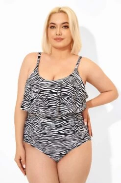 Zebra Print Scoopneck Sexy One Piece Swimsuit 13 Zebra Print Scoopneck Sexy One Piece Swimsuit -Maraluxe Swimwear Shop b deop109001 6