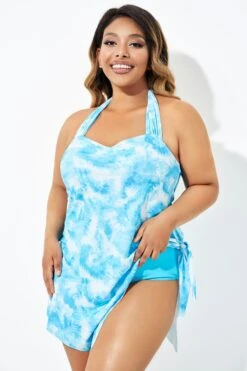 Blue Prints Layers Self-Tie One Piece Swimsuit 15 Blue Prints Layers Self-Tie One Piece Swimsuit -Maraluxe Swimwear Shop b deop192001 4