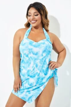 Blue Prints Layers Self-Tie One Piece Swimsuit 16 Blue Prints Layers Self-Tie One Piece Swimsuit -Maraluxe Swimwear Shop b deop192001 7