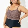 Black Leopard Tummy Control One Piece Swimsuit -Maraluxe Swimwear Shop b deop193001 1