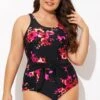 Poppies Tummy Control Belted One Piece Swimsuit -Maraluxe Swimwear Shop b deop290001 1 1